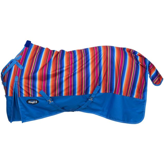 TOUGH1 1200D SERAPE PRINT TURNOUT BLANKET WITH SNUGGIT