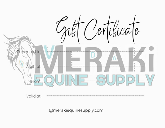 Meraki Equine Supply Gift Card